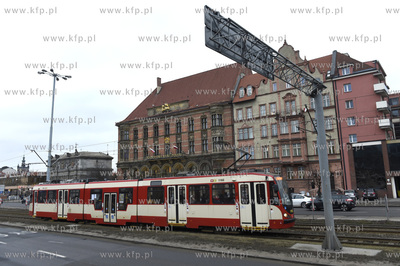 Gdańsk. Węzeł Okopowa. TramwaDuwag N8c Dortmundj...