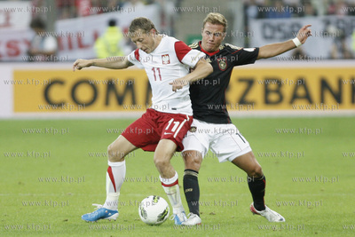 Gdansk. Stadion pilkarski PGE Arena. Mecz towarzyski...