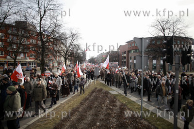 Gdańsk. Manifestacja w obronie TV TRWAM i RADIA MARYJA....