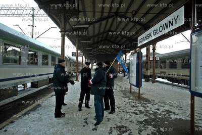 Gdansk. Dworzec Glowny PKP. Strajk kolejarzy.
25.01.2013
fot....