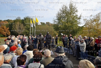 Gdansk. Park Ronalda Reagana. Uroczystosci zwiazane...