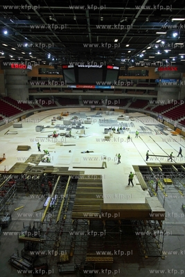 Przygotowania Ergo Areny do Halowych Lekkoatletycznych...