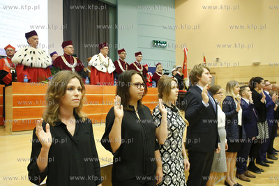Aula wydziału Prawa i Administracji Uniwersytetu Gdańskiego....