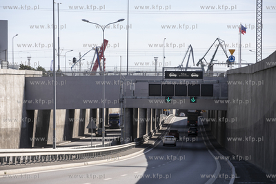 Konferencja prasowa po kontroli inwestycji tunelu pod...