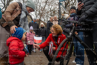 Sopot. Święto Niepodległości. Parada rowerzystów,...