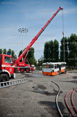 Gdansk. Teren bazy autobusowej ZKM przy ul. Hallera....