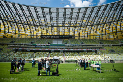 Gdansk. Stadion PGE Arena. Konferencja prasowa pt....