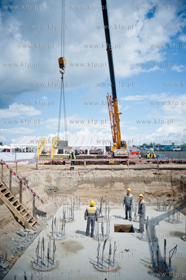 Gdansk. Rebiechowo. Uroczystosc wmurowania kamienia...