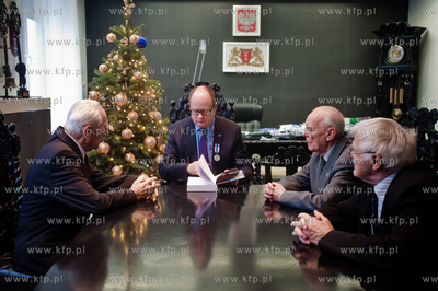 Gdansk. Urzad Miasta. Pawel Adamowicz prezydent Miasta...