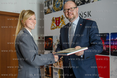 Gdansk. Urzad Miasta. Prezydent Miasta Gdanska Pawel...