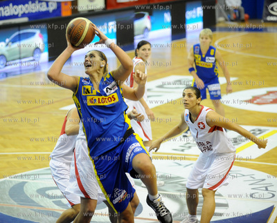 Krakow. Mecz ekstraklasy koszykarek
Wisla Can-Pack...