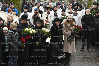 Cmentarz Witomiński w Gdyni. Uroczystości pogrzebowe...
