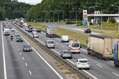 Gdańsk Osowa. Widok na obwodnicę Trójmiejską. Nz....