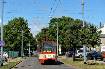 Gdansk Nowy Port. Tramwaj na ul. Oliwskiej. 11.07.2014...