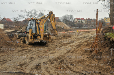 Gdańsk Siedlce. Okolice ul Malczewskiego 90. Budowa...