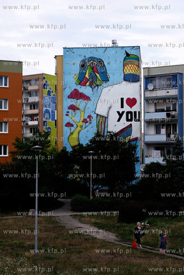 Gdansk Zaspa. Mural  Jacopo Ceccarelliego.
27.07.2010
fot....