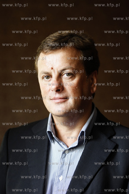 Sopot. Hotel Europa. Konferencja prasowa Cezarego Jakubowskiego...