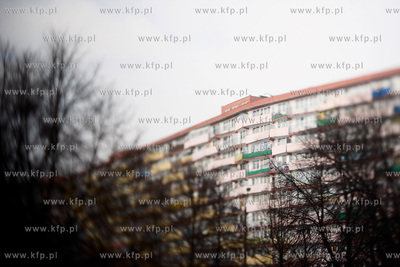 Gdansk. Bloki przy ul. Piastowskiej.22.02.2011fot....