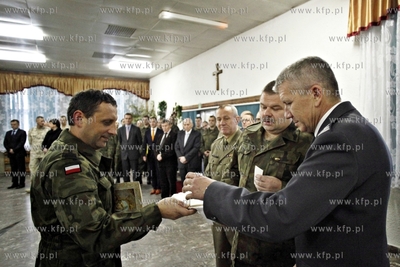 Wigilia w 49. Bazie Lotniczej w Pruszczu Gdanski. Nz...