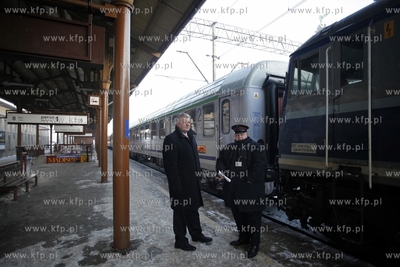 Gdansk. Dworzec Glowny PKP. Strajk kolejarzy.
25.01.2013
fot....