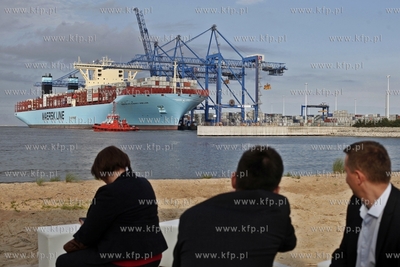 Najwiekszy kontenerowiec swiata Maersk Mc-Kinney Moller...