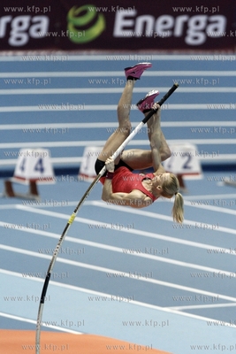 Trening skoczkini o tyczce Anny Rogowskiej, przed rozpoczynajcymi...