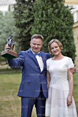 Sopot. Grand Hotel. Letnia Gala Biznesu. Nz. nagrodzony...