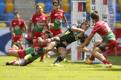 Gdynia. Mistrzostwa Europy w Rugby 7. Mecz Portugalia...