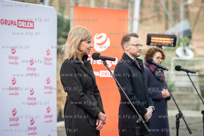 Sopot. Opera Leśna. Konferencja prasowa podczas której...