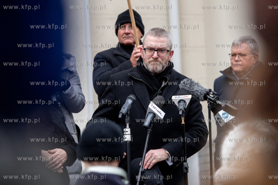 Protest przed Okręgowym Sądem Lekarskim w Gdańsku,...