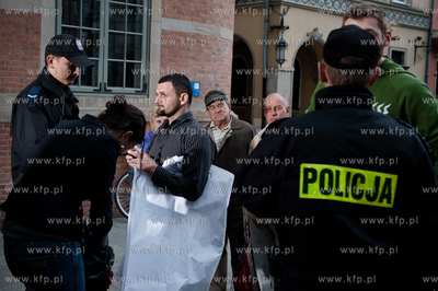 Gdansk. Dlugi Targ. Telewizja CNN International w ramach...