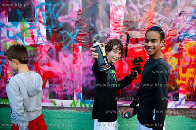 Gdansk. Stadion MOSiR przy ul. Traugutta. Akcja Polska...