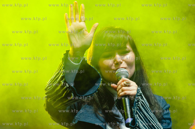 Gdansk. Scena przy Zielonej Bramie. Koncert Ani Rusowicz...