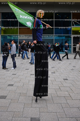 Gdynia. Stadion Miejski. Otwarty dla publicznosci trening...