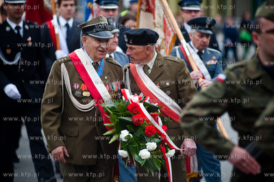 Obchody Swieta Konstytucji 3 Maja w Pruszczu Gdanskim.
Nz...