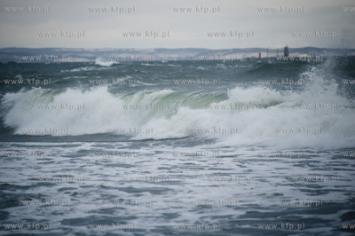 Ggansk. Gorki Zachodnie. Wysoka fala i calkowicie zalana...