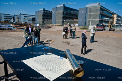 Gdansk. Batycki Kampusu Uniwersytetu Gdanskiego. Uroczystosc...