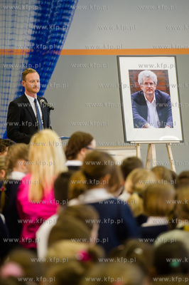 Gdansk. Uroczystosc nadania imienia Arkadiusza Arama...