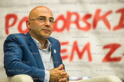 Gdansk. Europejskie Centrum Solidarnosci. Spotkanie...