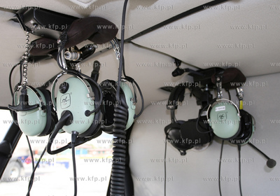 Gdansk, Rebiechowo Nz.Smiglowiec Robinson R44 Blekitny...