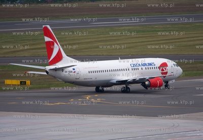 Gdansk, Rebiechowo Nz. Boeing 737-45S, CSA - Czech...