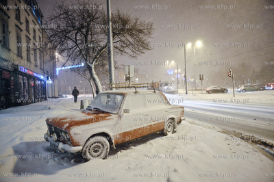 Nastepny atak zimy na Gdansk nastapil poznym wieczorem....