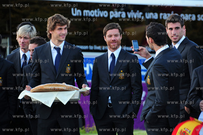 Gniewino. Przyjazd i przywitanie pilkarzy reprezentacji...