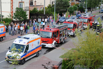 W Domu Opieki w Rumi doszlo do pozaru w pomieszczeniu...