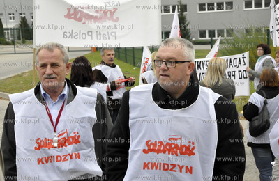 Kwidzyn. Przed  siedziba firmy Plati Polska w Kwidzynie...