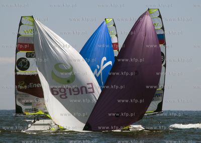 Regaty LOTTO 49er Grand Prix Gdynia 2014. 19.07.2014...