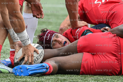 Stadion Ogniwa Sopot. Mecz rugby Energa Ogniwo Sopot...