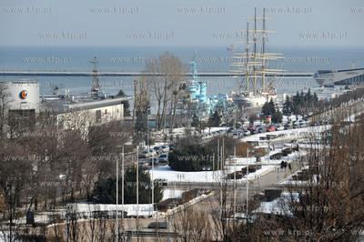 Gdynia. Skwer Kosciuszki, aleja Jana Pawla II i molo...