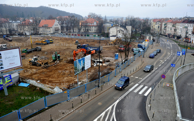 Gdansk Wrzeszcz, wykop i budowa wiezowcow Quattro Towers...