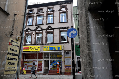 Koscierzyna na Kaszubach. Sklep na ul. Dlugiej.19.07.2013...